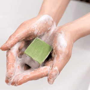 Shampoing solide vert