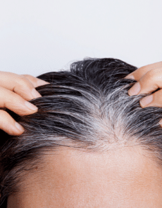 Cheveux blancs : les couvrir naturellement dans notre salon de coiffure à Barberaz